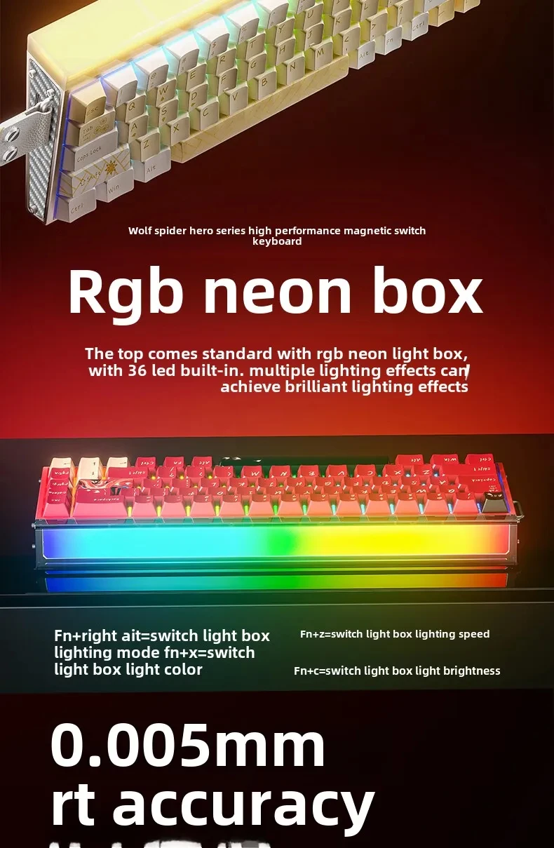 New AULA HERO 68HE/ULTRA INSTOCK Magnetic Switch Gaming Keyboard E-sport Custom Mechanical Wired Keyboard Ergonomics Accessories