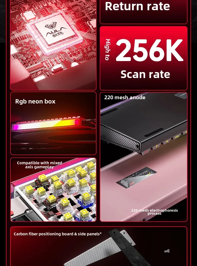 New AULA HERO 68HE/ULTRA INSTOCK Magnetic Switch Gaming Keyboard E-sport Custom Mechanical Wired Keyboard Ergonomics Accessories