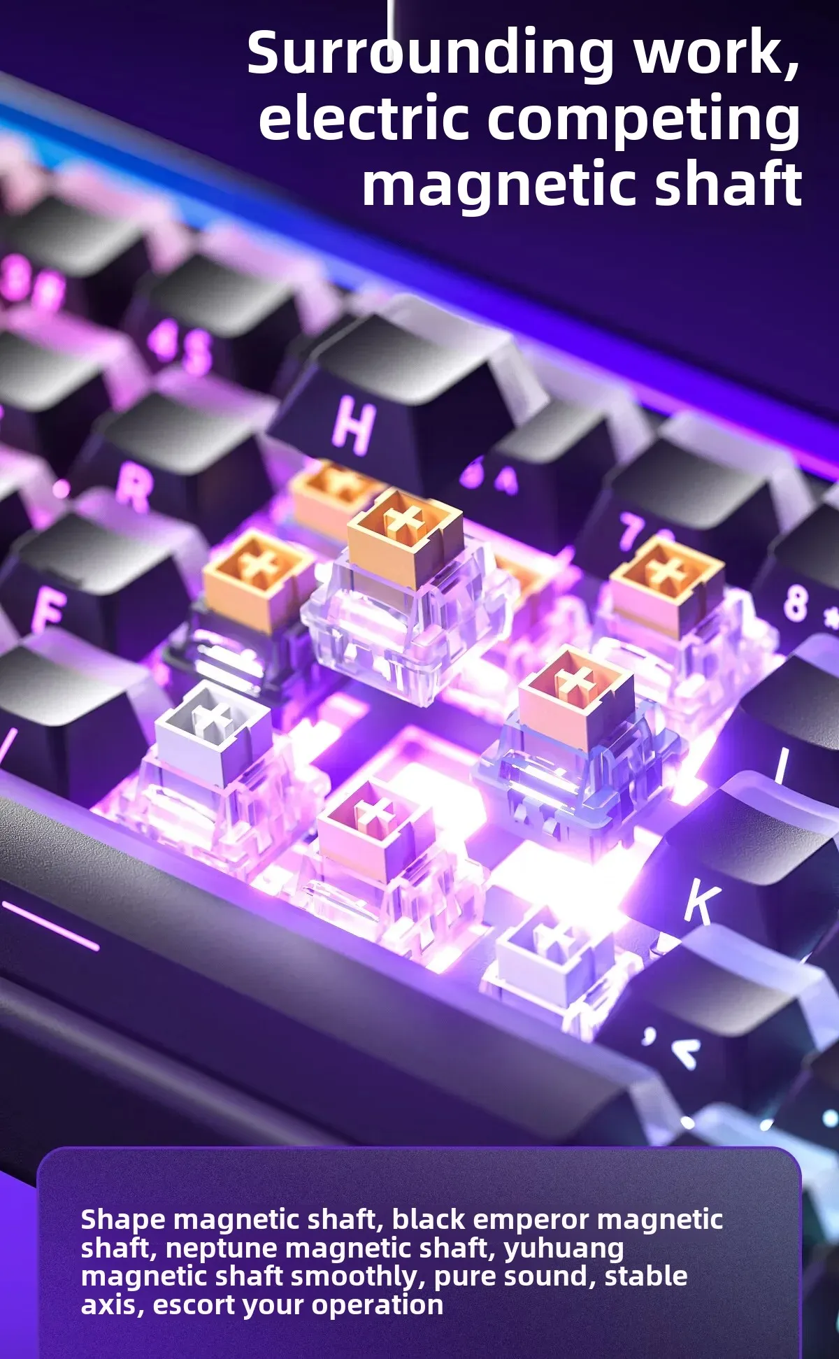 New AULA HERO 68HE/ULTRA INSTOCK Magnetic Switch Gaming Keyboard E-sport Custom Mechanical Wired Keyboard Ergonomics Accessories