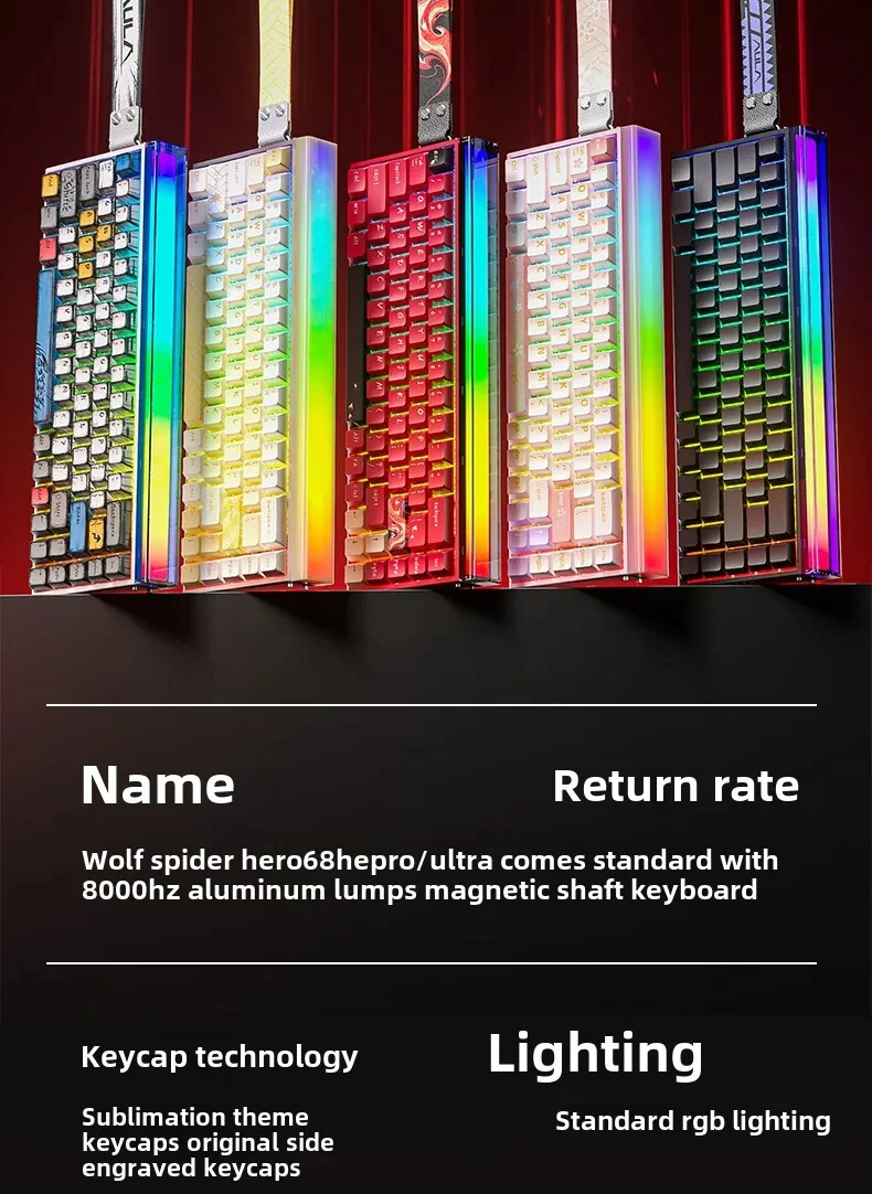 New AULA HERO 68HE/ULTRA INSTOCK Magnetic Switch Gaming Keyboard E-sport Custom Mechanical Wired Keyboard Ergonomics Accessories