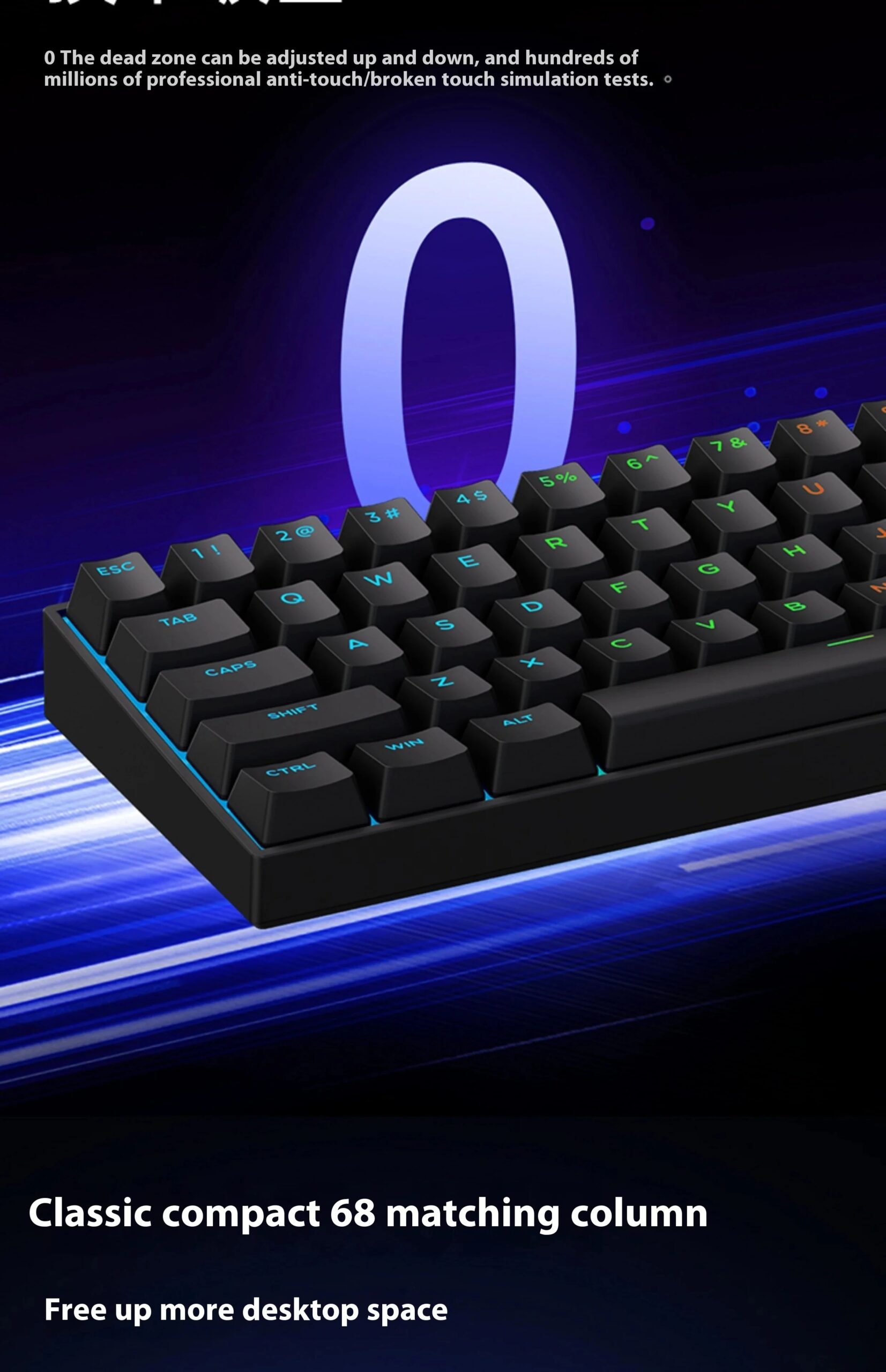 MCHOSE ACE60 Pro ACE68 Pro Mechanical Keyboard Magnetic Switch Hot Swap E-sports Customized Gaming Keyboard Pc Gamer Accessories