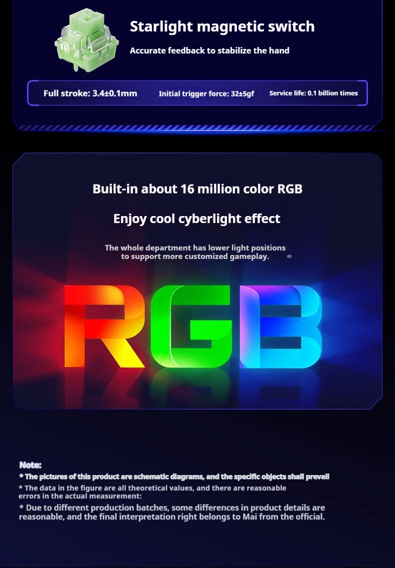 MCHOSE ACE60 Pro ACE68 Pro Mechanical Keyboard Magnetic Switch Hot Swap E-sports Customized Gaming Keyboard Pc Gamer Accessories