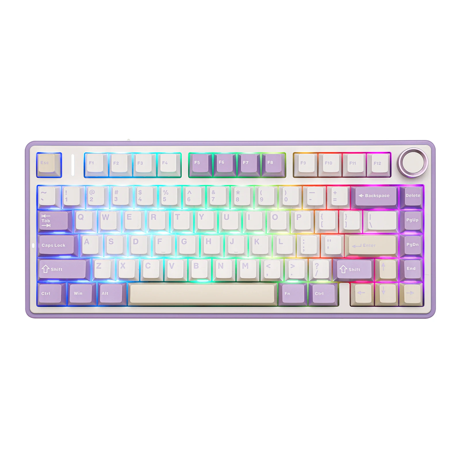 EPOMAKER x AULA F75 75% 80 Keys Hot-Swap Gasket Bluetooth 5.0/2.4G Wireless/Wired Mechanical Keyboard PBT Keycaps for Mac/Win