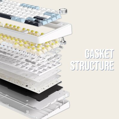 EPOMAKER x AULA F75 75% 80 Keys Hot-Swap Gasket Bluetooth 5.0/2.4G Wireless/Wired Mechanical Keyboard PBT Keycaps for Mac/Win - Image 5
