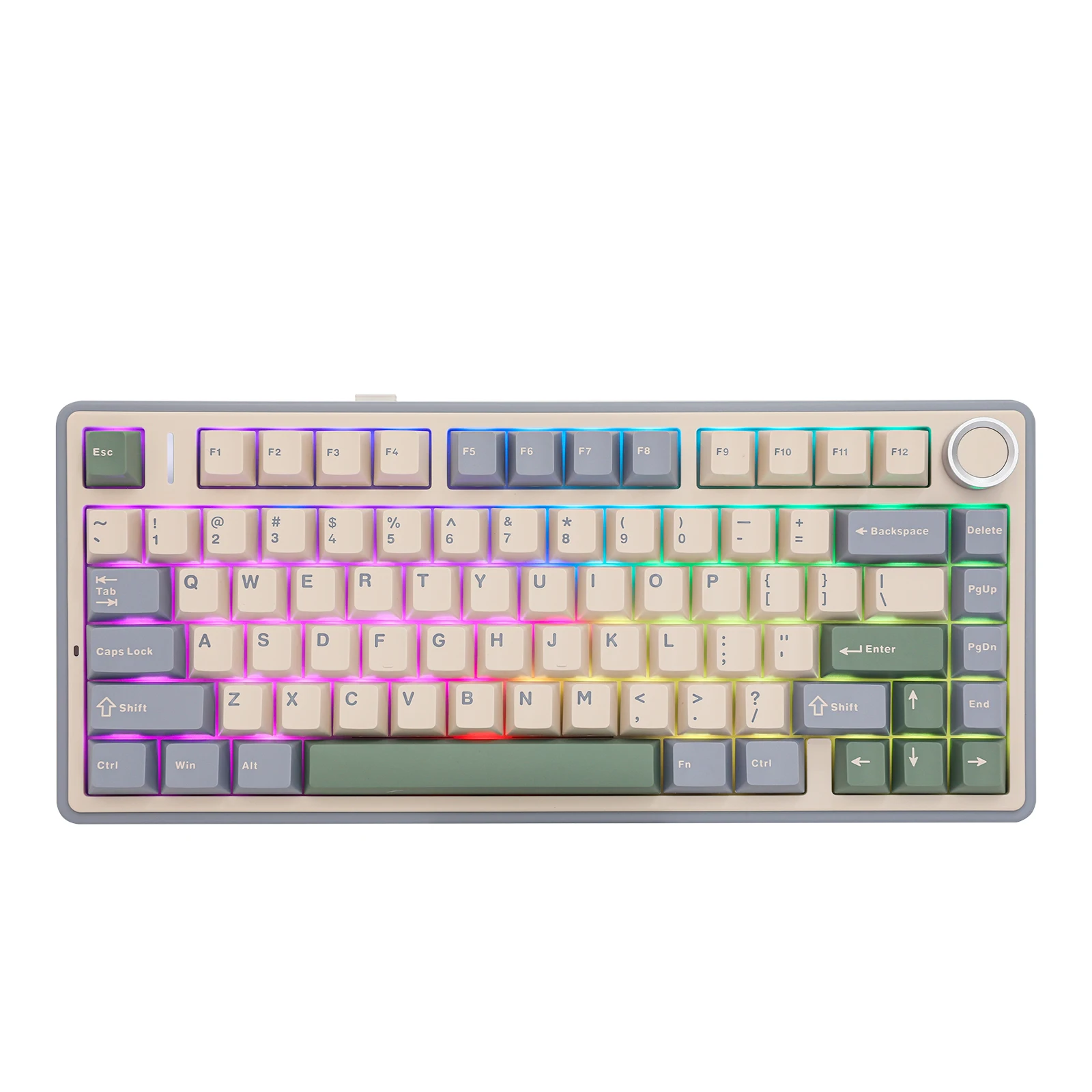 EPOMAKER x AULA F75 75% 80 Keys Hot-Swap Gasket Bluetooth 5.0/2.4G Wireless/Wired Mechanical Keyboard PBT Keycaps for Mac/Win