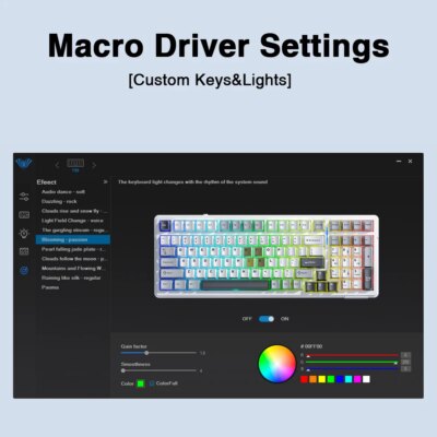Aula F99 Gaming Mechanical Keyboard Three Mode 2.4g Wireless Bluetooth Wired Hot Swap PBT Gasket RGB For Games Typing 99 Keys - Image 3