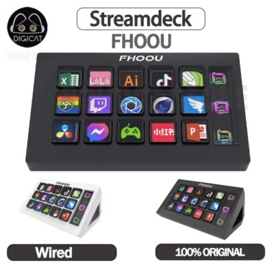 StreamDeck Mini Visual Keyboard LCD Button 15Keys Live Content Creation Controller Custom Button For Windows/MacOS Kryboard Gift - Image 4
