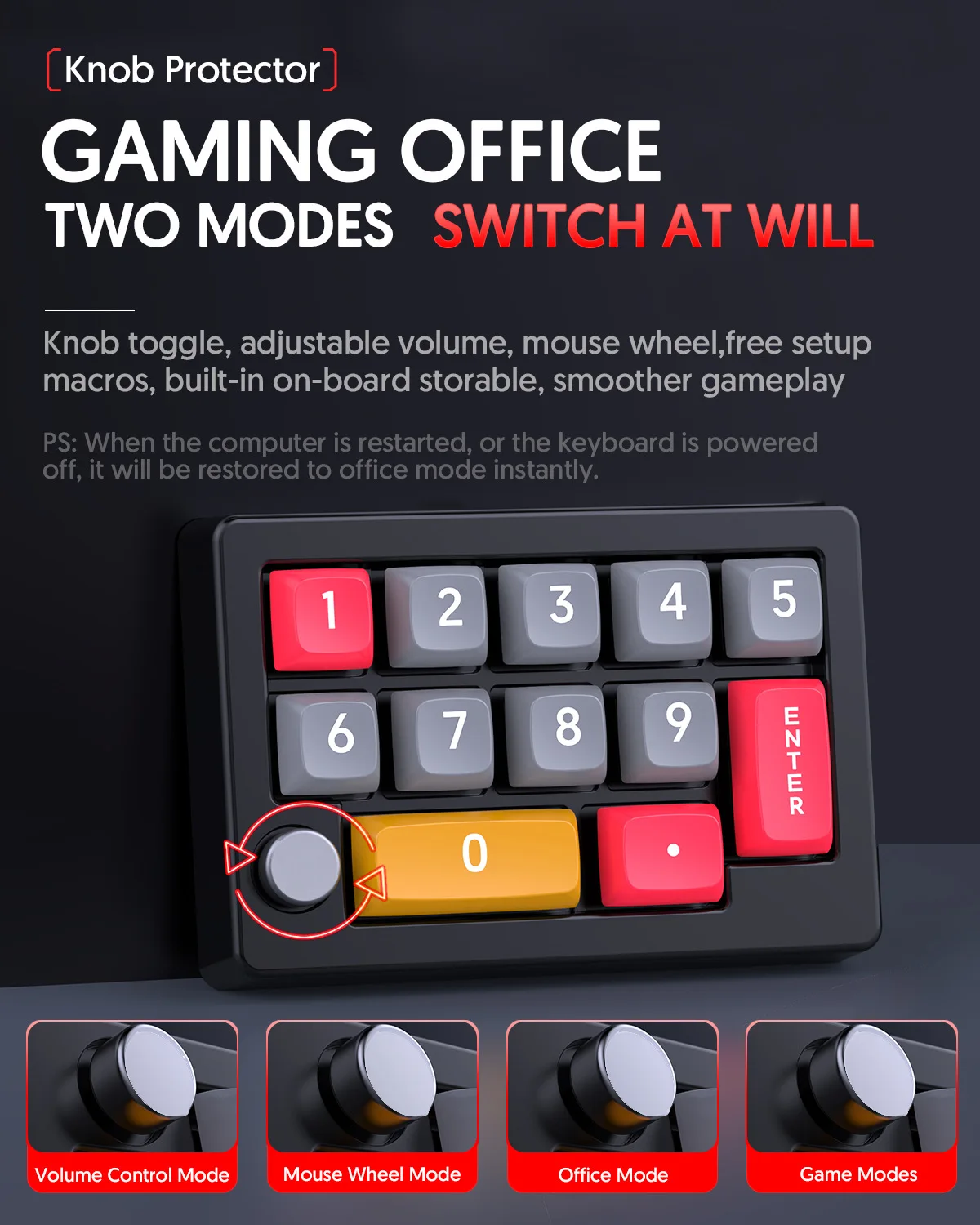 13 Key Macro Programmable Fully Hot Swappable Mechanical Switch 7 Color RGB Light Gaming Mini Keyboard