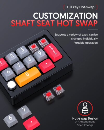 13 Key Macro Programmable Fully Hot Swappable Mechanical Switch 7 Color RGB Light Gaming Mini Keyboard - Image 2