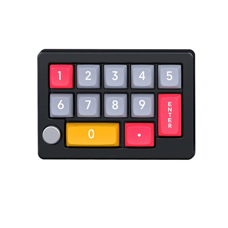 13 Key Macro Programmable Fully Hot Swappable Mechanical Switch 7 Color RGB Light Gaming Mini Keyboard