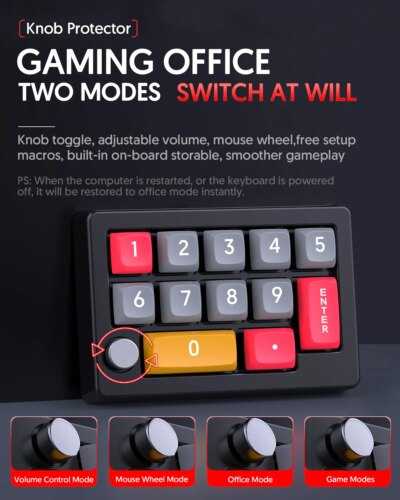 13 Key Macro Programmable Fully Hot Swappable Mechanical Switch 7 Color RGB Light Gaming Mini Keyboard - Image 3