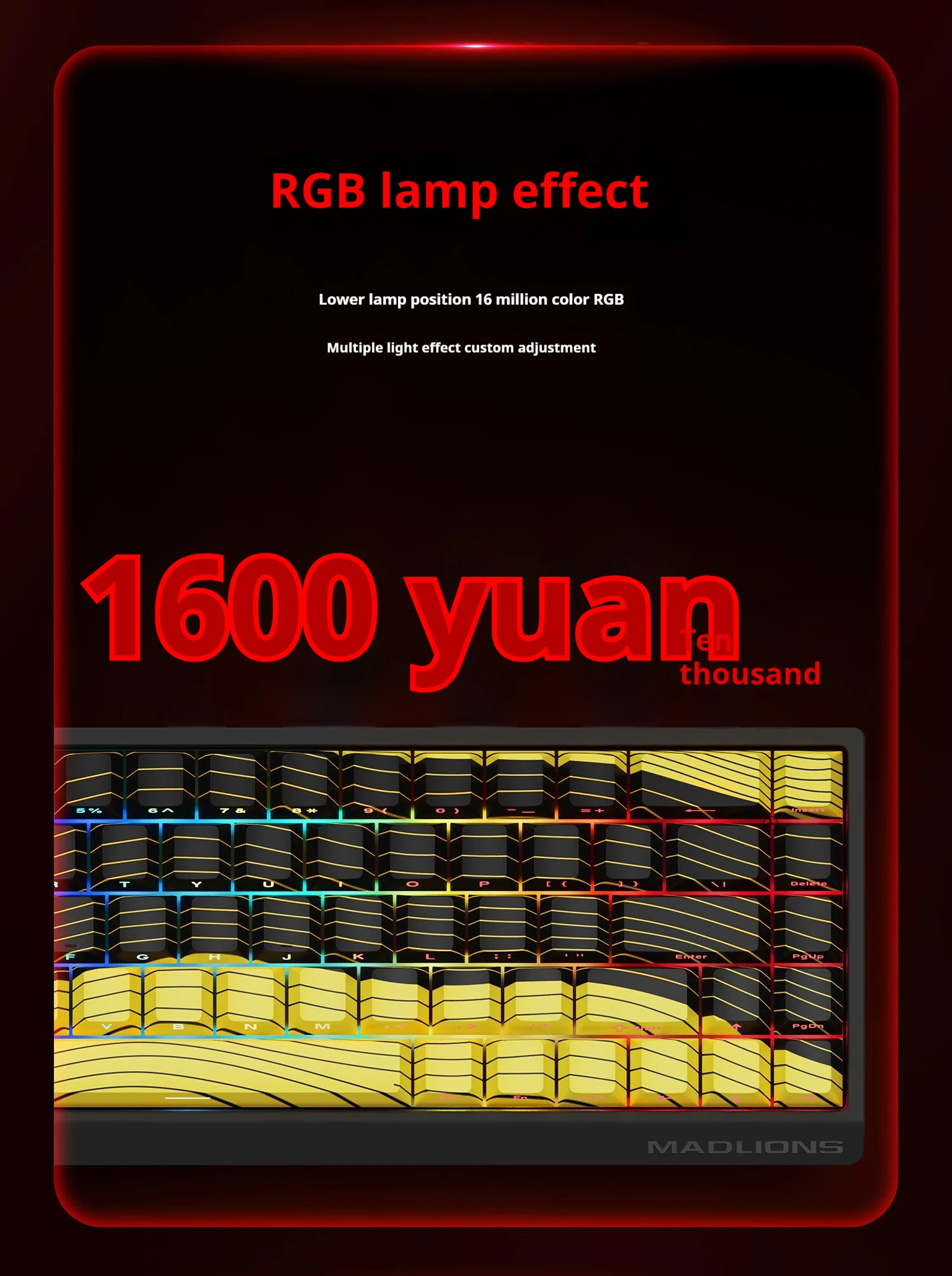FGG MADLIONS Mad60 Mad68 HE Mechanical Keyboard 8k Polling Rate Magnetic Switch Customized Gaming Keyboard Pc Gamer Accessory