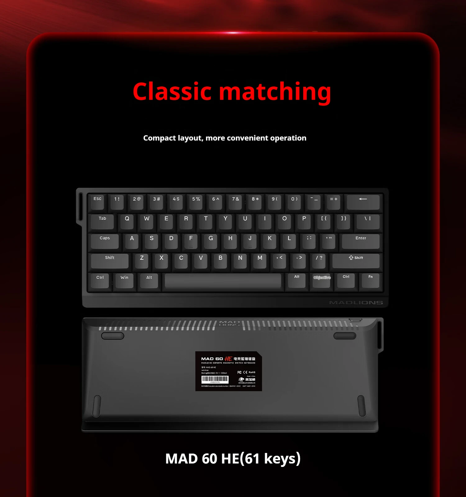 FGG MADLIONS Mad60 Mad68 HE Mechanical Keyboard 8k Polling Rate Magnetic Switch Customized Gaming Keyboard Pc Gamer Accessory