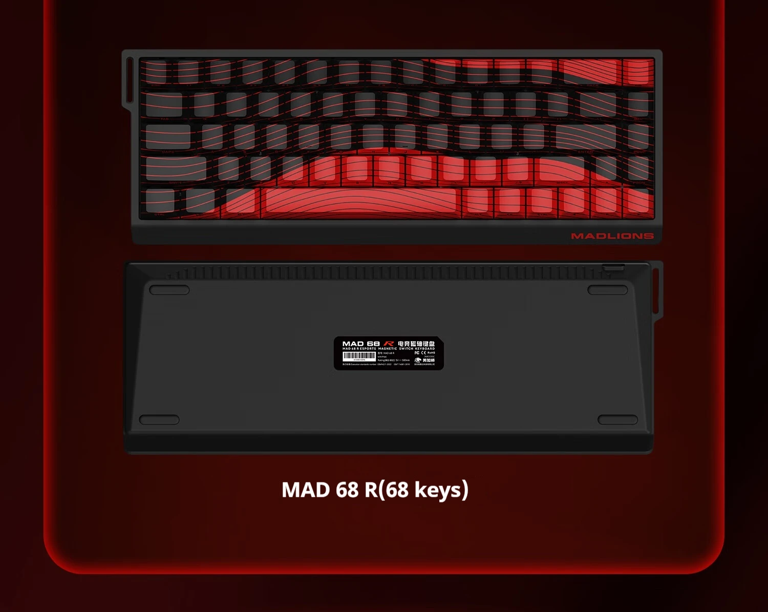 FGG MADLIONS Mad60 Mad68 HE Mechanical Keyboard 8k Polling Rate Magnetic Switch Customized Gaming Keyboard Pc Gamer Accessory