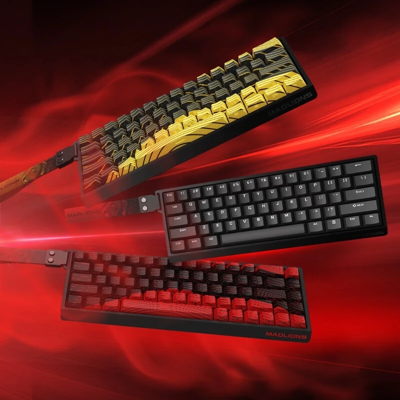 Madcatz Mad60 Mad68 HE Mechanical Keyboard Magnetic Switch Wired Keyboard Rgb Rapid Trigger Madlions Mad60he Keyboard Custom