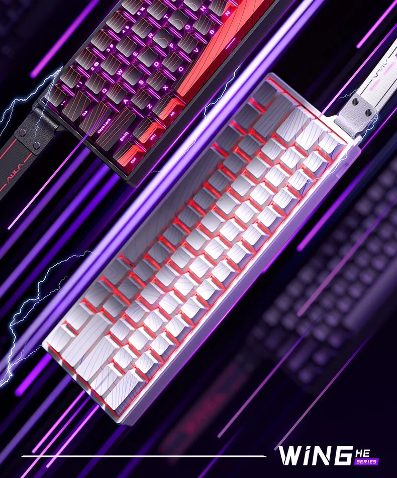 Aula Win60 Win68 He Magnetic Switch Keyboard 8k Wired Custom Rgb Hot Swap Rt Esports Gamer Mechanical Keyboard For Pc Gift