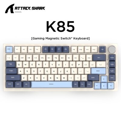 K85 E-Sports Magnetic Switch Mechanical Keyboard Customized PBT Keycaps RGB Adjustable Trigger Aluminum Wired Low-Latency Gaming - Image 6