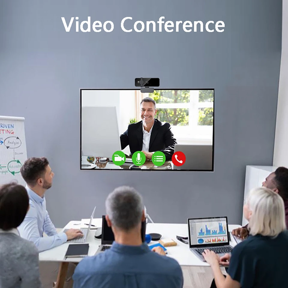 4K Webcam Video Camera 2K Autofocus Streaming Web Cam With Microphone Full HD 1080P Webcams for PC/Computer/Laptop