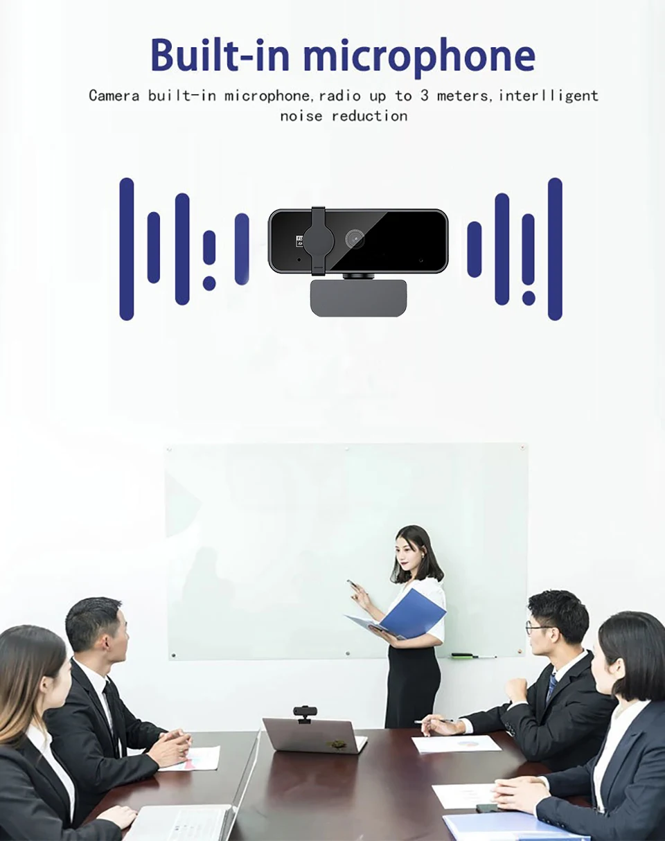4K Webcam Video Camera 2K Autofocus Streaming Web Cam With Microphone Full HD 1080P Webcams for PC/Computer/Laptop