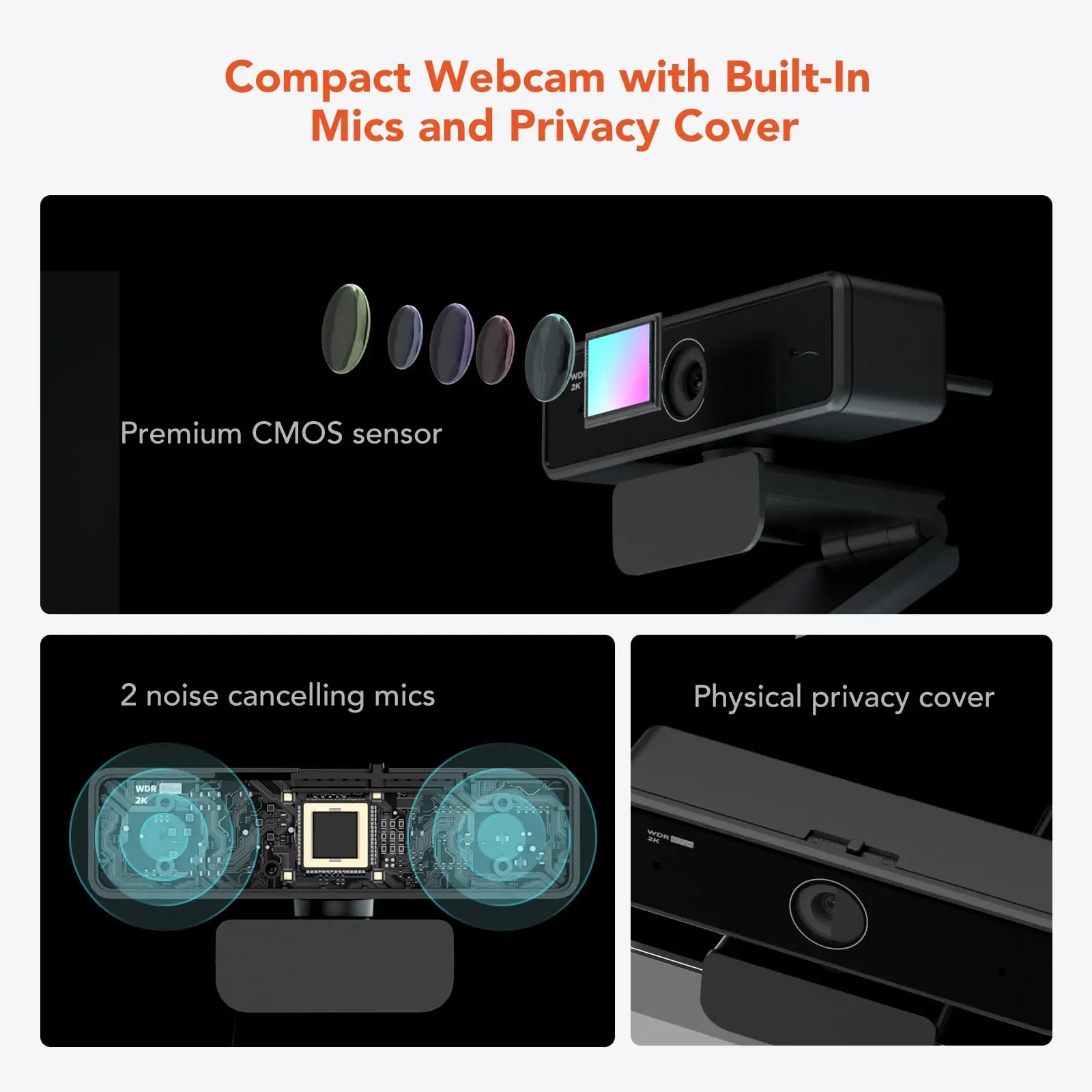 Nuroum V11 High Quality 1080p 60fps Full Hd Plug And Play Computer Usb Web Camera Mini Webcam 2K For Pc Laptop With Microphone