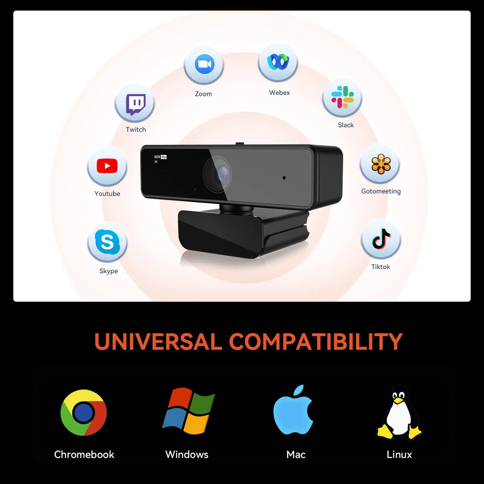Nuroum V11 High Quality 1080p 60fps Full Hd Plug And Play Computer Usb Web Camera Mini Webcam 2K For Pc Laptop With Microphone