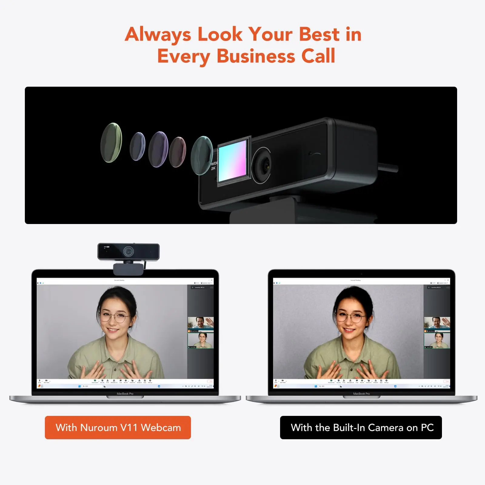 Nuroum V11 High Quality 1080p 60fps Full Hd Plug And Play Computer Usb Web Camera Mini Webcam 2K For Pc Laptop With Microphone