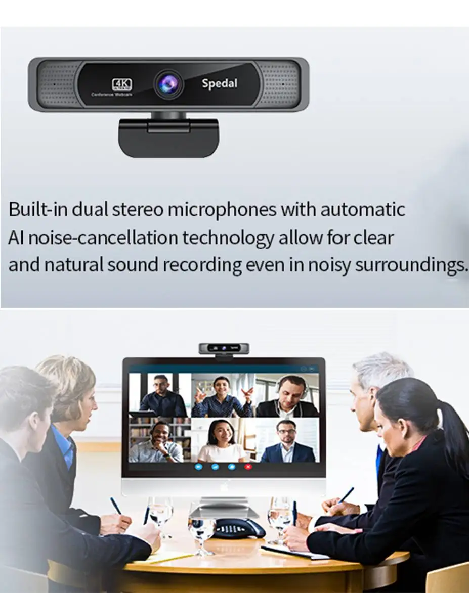 Spedal 931 HD 4K 30Fps 120 Wide Angle Webcam Wtih Microphone Remote Control Streaming PC Conferencin Windows Mac Linux Spedal 931 HD 4K 30Fps 120 Wide Angle Webcam Wtih Microphone Remote Control Streaming PC Conferencin Windows Mac Linux