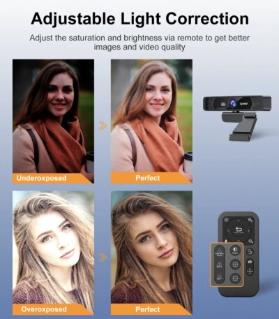 Spedal 931 HD 4K 30Fps 120 Wide Angle Webcam Wtih Microphone Remote Control Streaming PC Conferencin Windows Mac Linux - Image 4