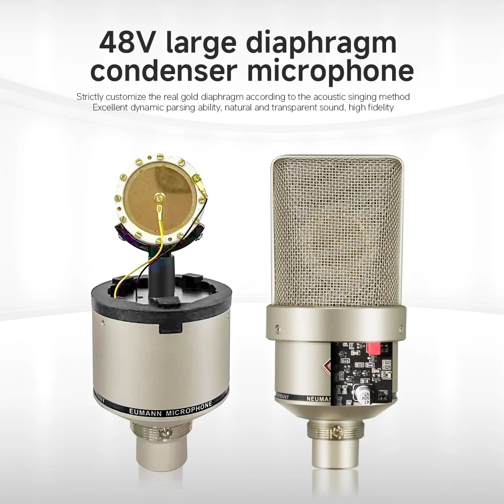Professional TLM 103 Condenser Microphone Studio For Laptop Computer Mic Karaoke Singing Streaming Podcast Live Wired Mikrofon Professional TLM 103 Condenser Microphone Studio For Laptop Computer Mic Karaoke Singing Streaming Podcast Live Wired Mikrofon