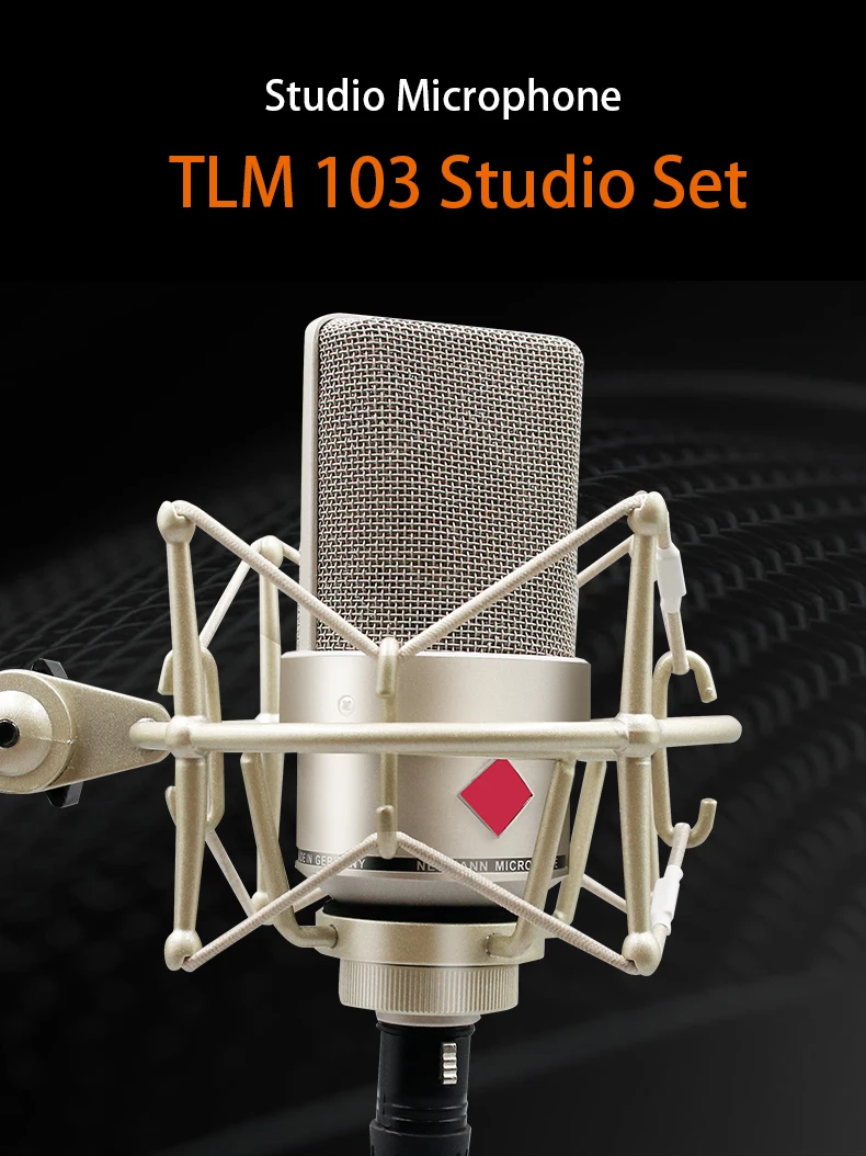Professional TLM 103 Condenser Microphone Studio For Laptop Computer Mic Karaoke Singing Streaming Podcast Live Wired Mikrofon Professional TLM 103 Condenser Microphone Studio For Laptop Computer Mic Karaoke Singing Streaming Podcast Live Wired Mikrofon