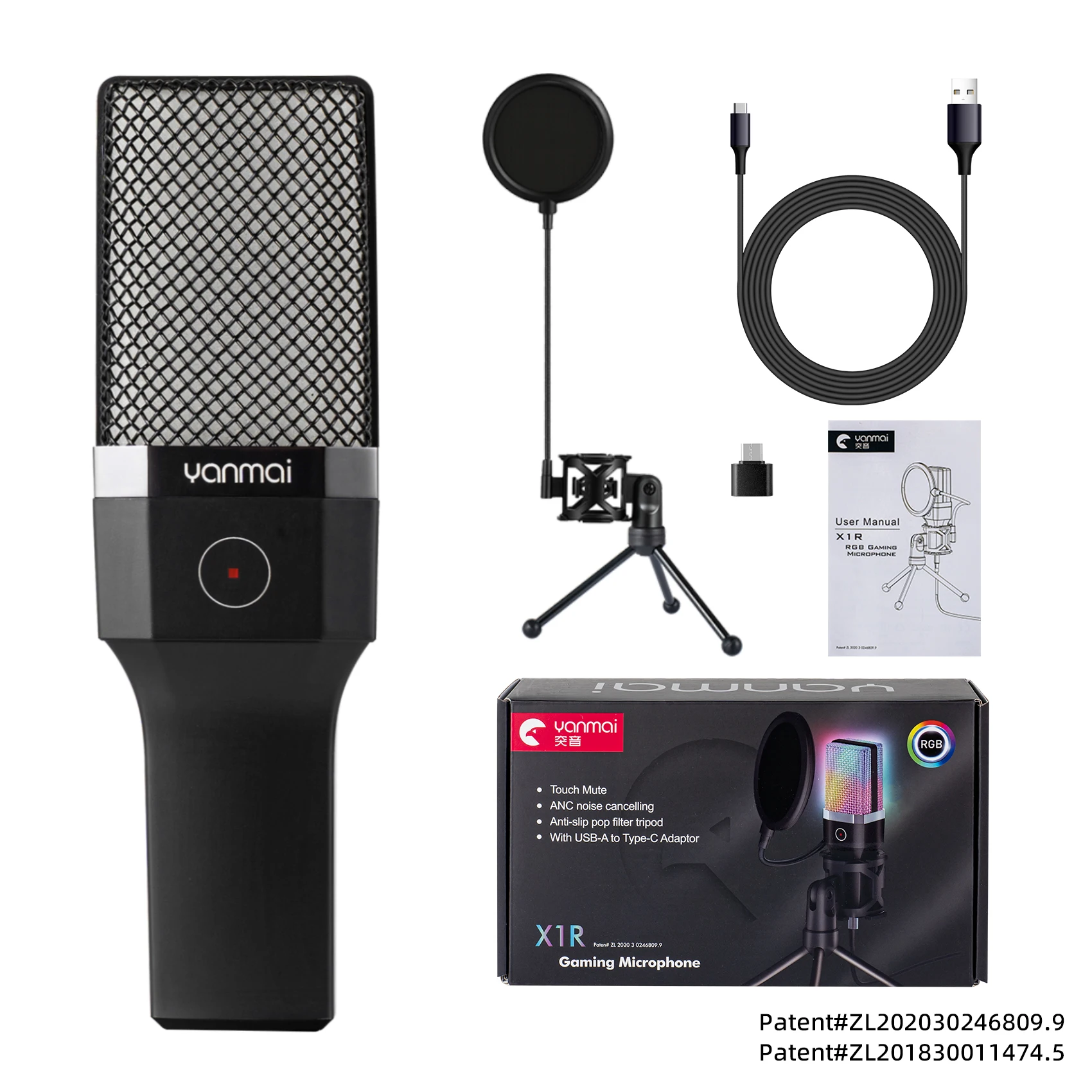 Condenser Professional Microphone Mic For PC Laptop Computer Gaming USB Wired Streaming Podcast Studio Mike Kit Gamer Accessory Condenser Professional Microphone Mic For PC Laptop Computer Gaming USB Wired Streaming Podcast Studio Mike Kit Gamer Accessory