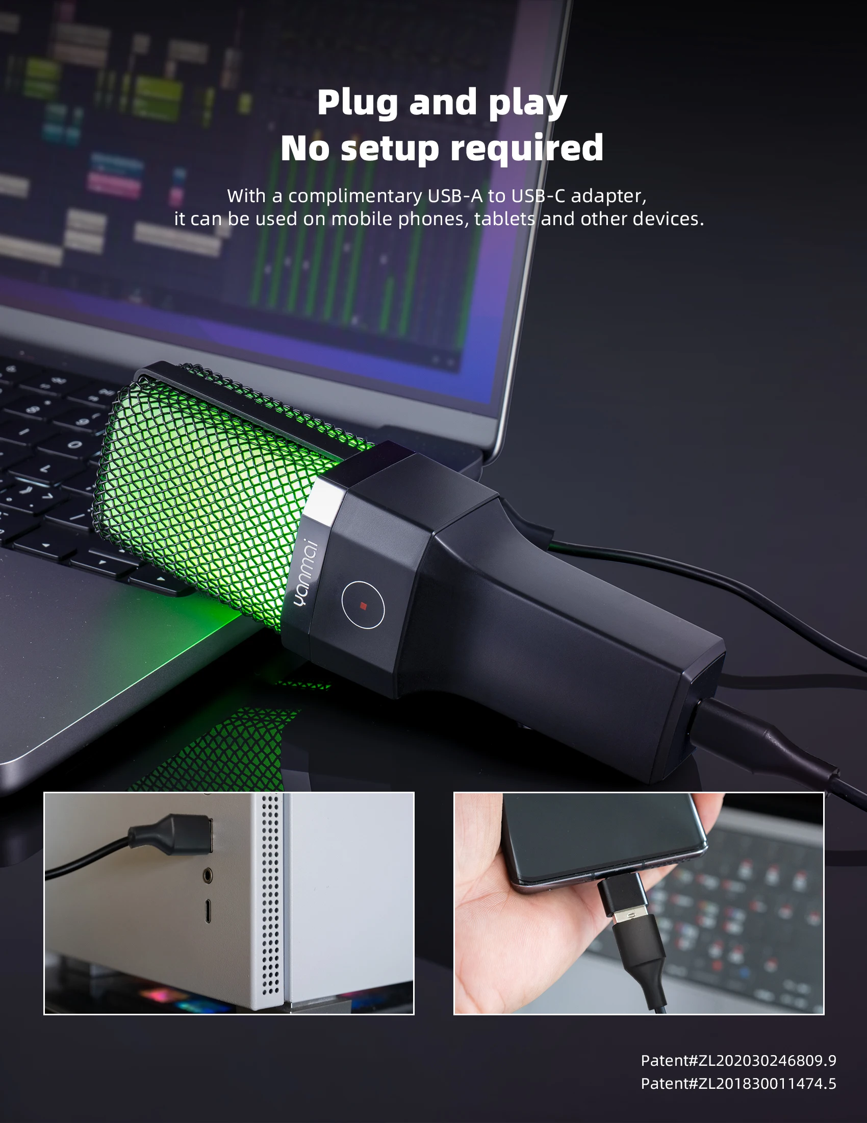 Condenser Professional Microphone Mic For PC Laptop Computer Gaming USB Wired Streaming Podcast Studio Mike Kit Gamer Accessory Condenser Professional Microphone Mic For PC Laptop Computer Gaming USB Wired Streaming Podcast Studio Mike Kit Gamer Accessory