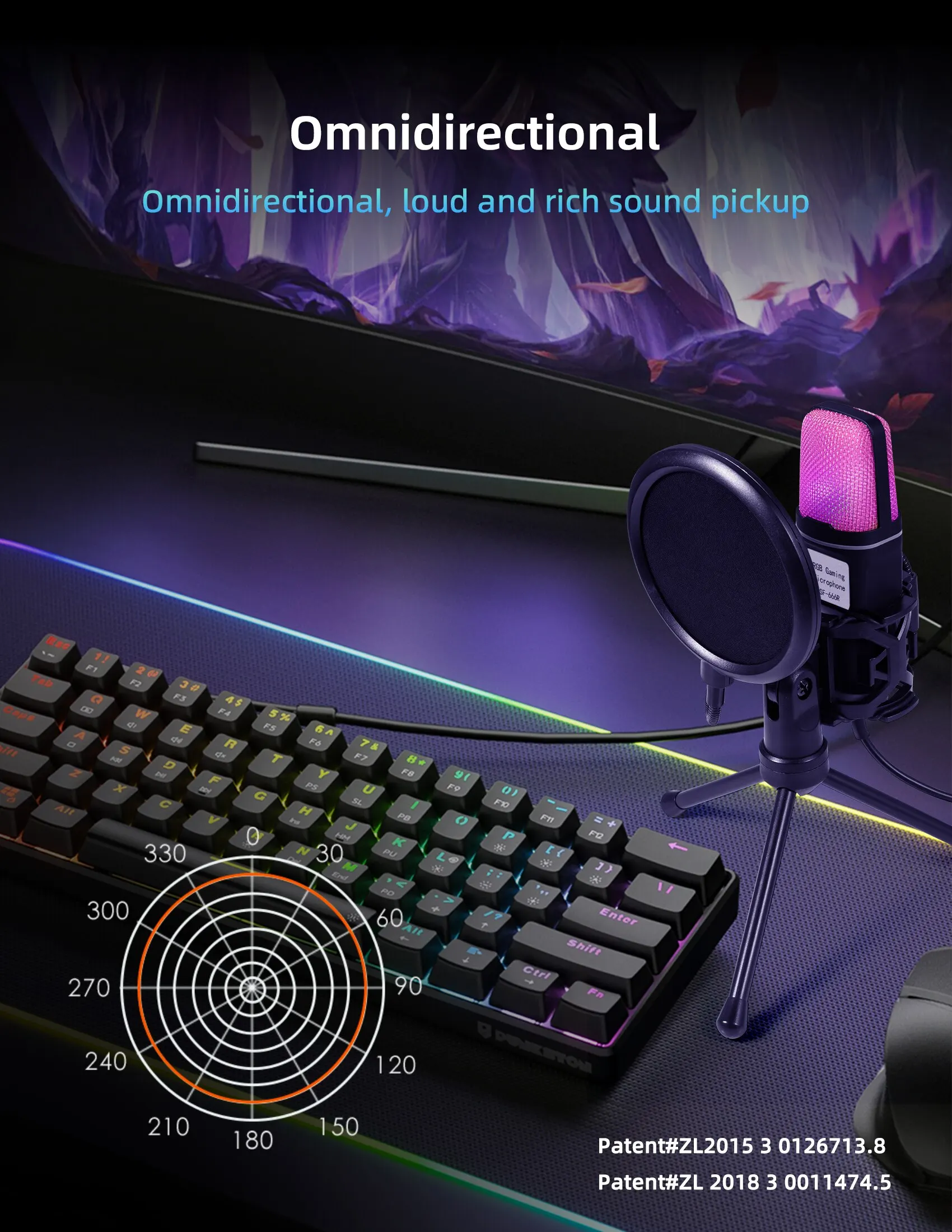 Condenser Professional Microphone Mic For PC Laptop Computer Gaming USB Wired Streaming Podcast Studio Mike Kit Gamer Accessory Condenser Professional Microphone Mic For PC Laptop Computer Gaming USB Wired Streaming Podcast Studio Mike Kit Gamer Accessory