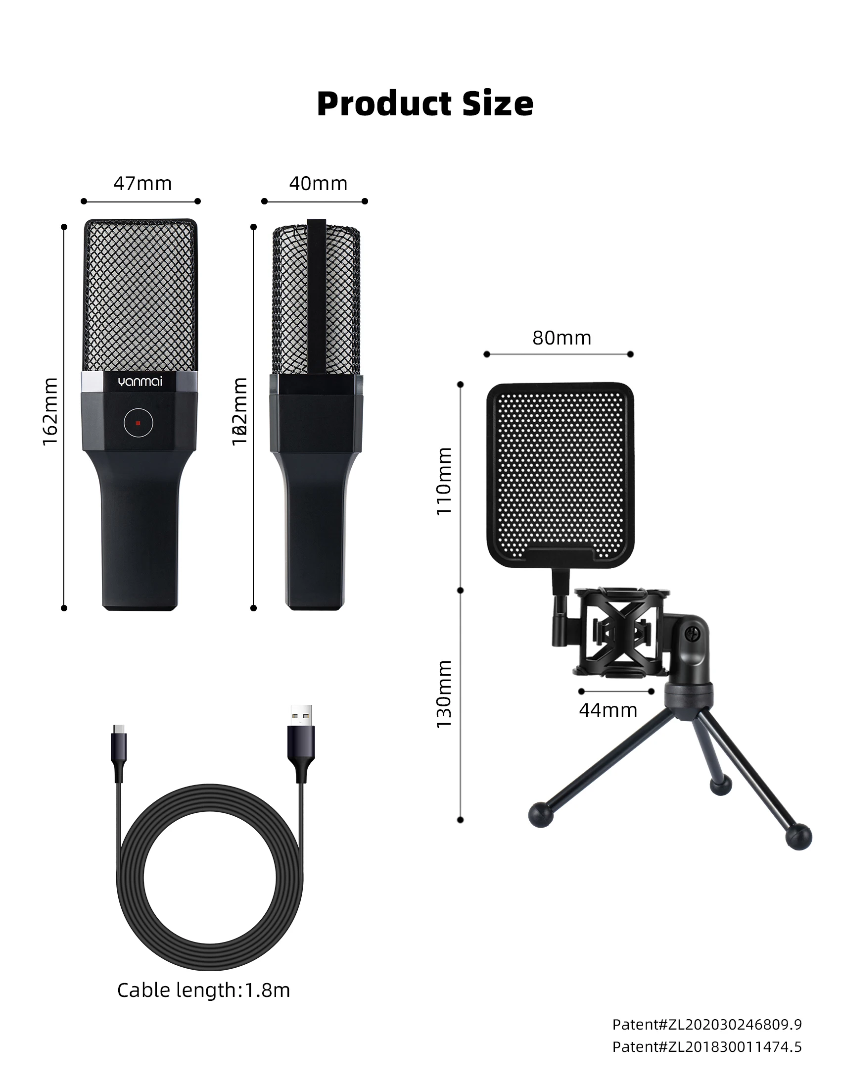 Condenser Professional Microphone Mic For PC Laptop Computer Gaming USB Wired Streaming Podcast Studio Mike Kit Gamer Accessory Condenser Professional Microphone Mic For PC Laptop Computer Gaming USB Wired Streaming Podcast Studio Mike Kit Gamer Accessory