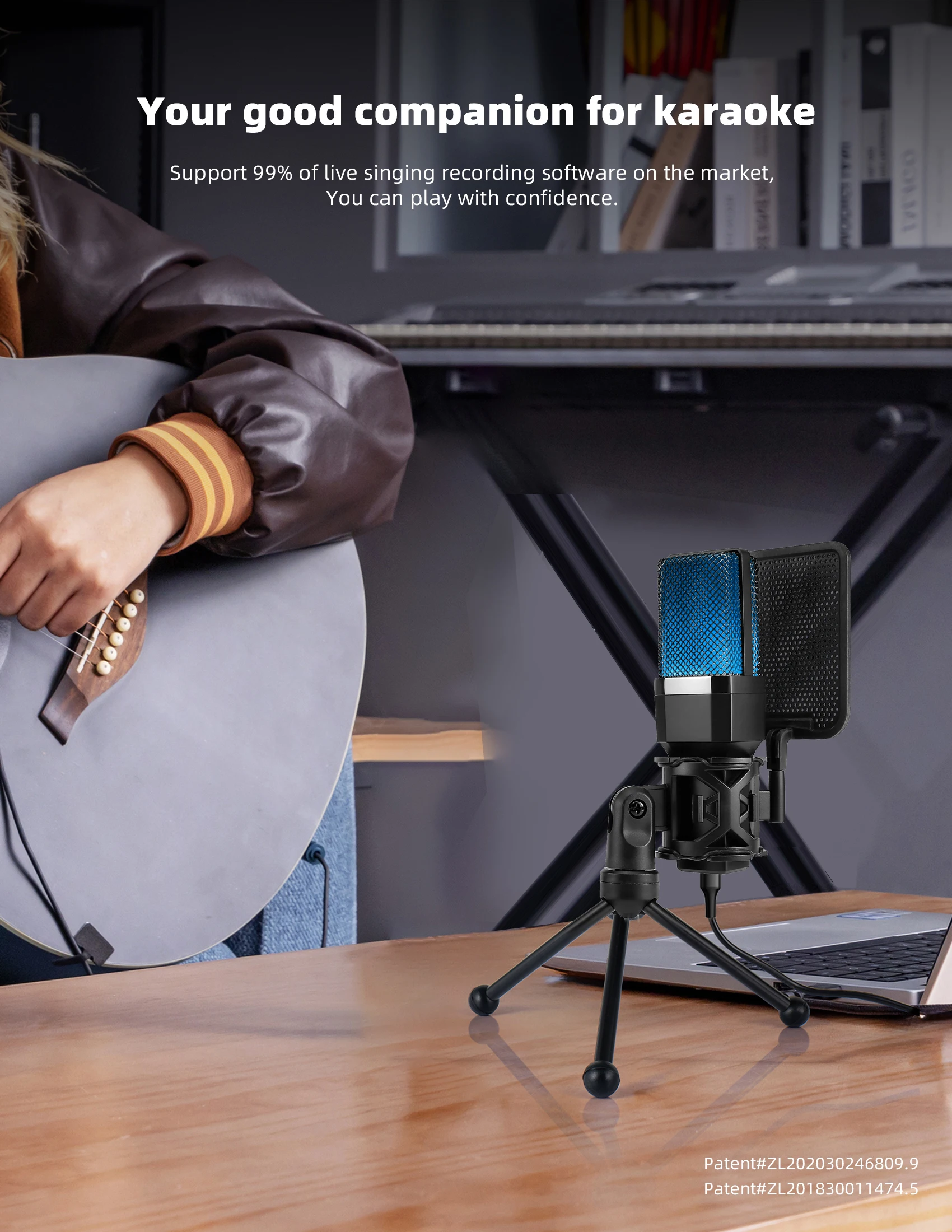 Condenser Professional Microphone Mic For PC Laptop Computer Gaming USB Wired Streaming Podcast Studio Mike Kit Gamer Accessory Condenser Professional Microphone Mic For PC Laptop Computer Gaming USB Wired Streaming Podcast Studio Mike Kit Gamer Accessory