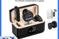Neewer Wireless Lavalier Microphone for USB C with Charging Case For iPhone 15/Android/PC/Laptop Noise Canceling 24H Battery