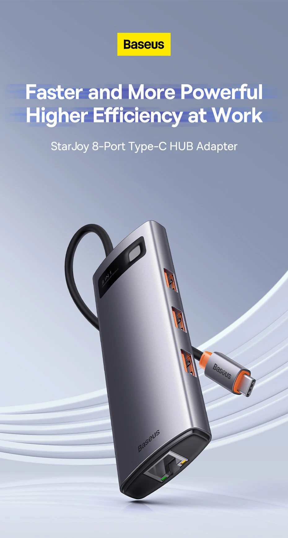 Baseus 4K 60Hz USB C Hub Type C to Ethernet Port PD 100W Adapter for Macbook Pro USB 3.0 Hub Laptop Tablet Accessories Baseus 4K 60Hz USB C Hub Type C to Ethernet Port PD 100W Adapter for Macbook Pro USB 3.0 Hub Laptop Tablet Accessories