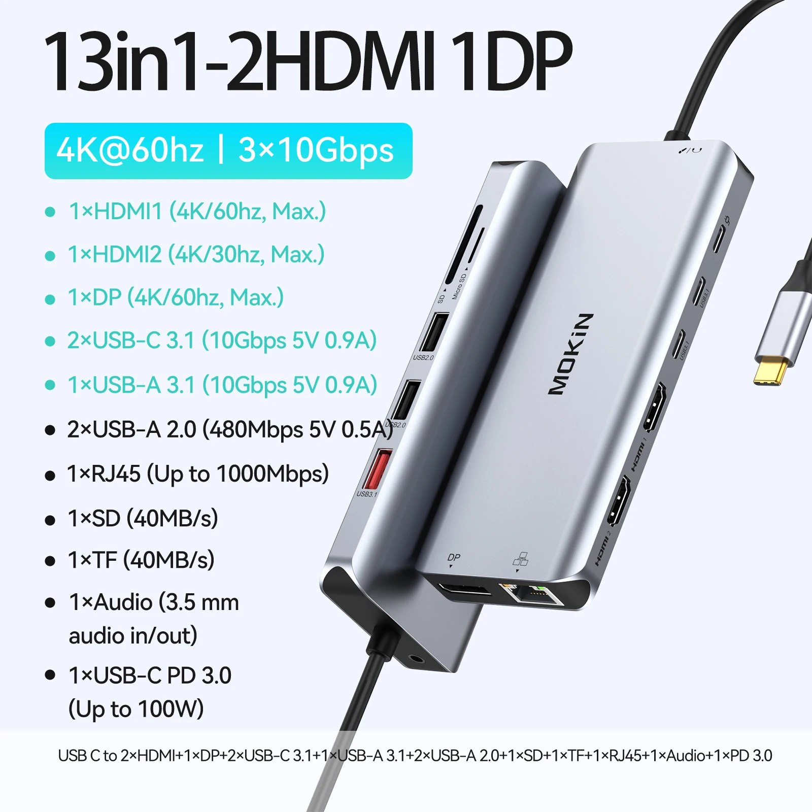 13 in1-2HDMI 1DP