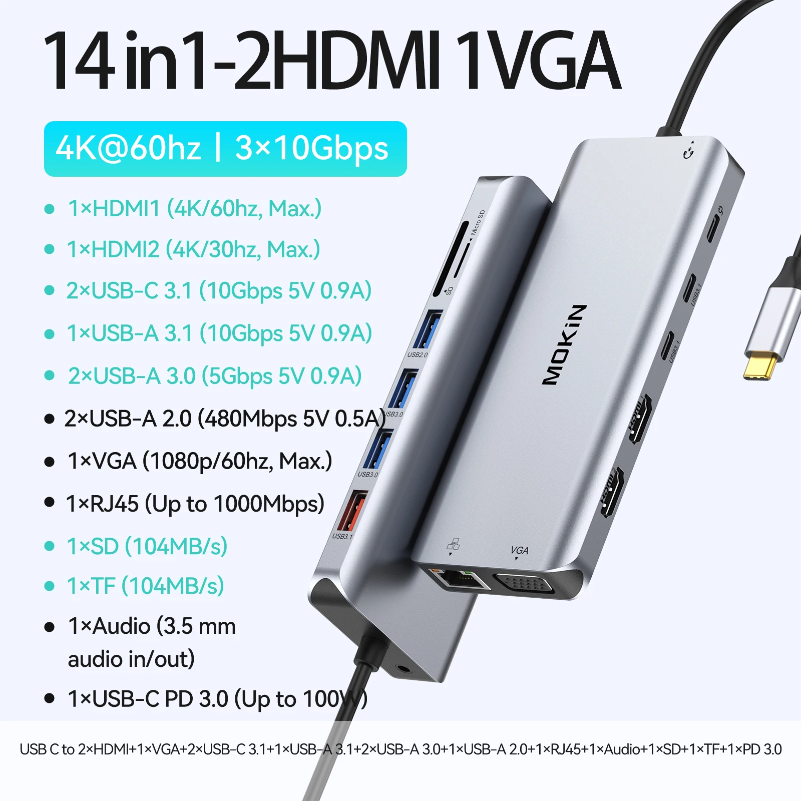 14 in1-2HDMI 1VGA