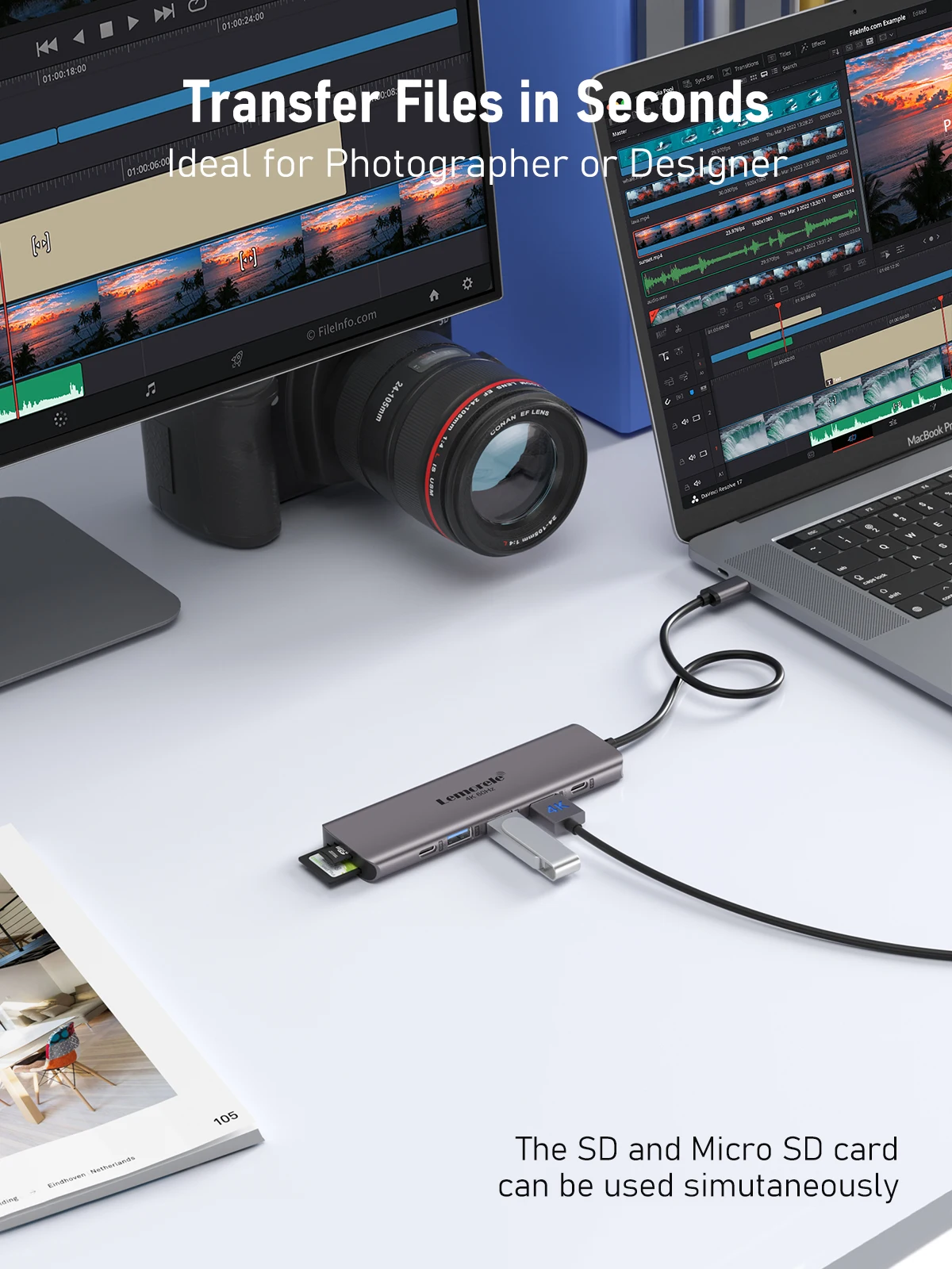 Lemorele 7in1 USB HUB Docking Station USB c Hub HDMI 4K 60Hz USB 3.0 Adapter PD100W Charge For Macbook Pro Laptop Accessories Lemorele 7in1 USB HUB Docking Station USB c Hub HDMI 4K 60Hz USB 3.0 Adapter PD100W Charge For Macbook Pro Laptop Accessories