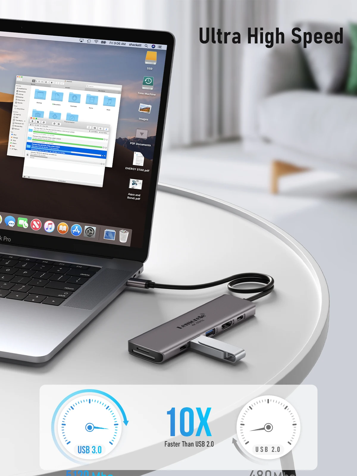 Lemorele 7in1 USB HUB Docking Station USB c Hub HDMI 4K 60Hz USB 3.0 Adapter PD100W Charge For Macbook Pro Laptop Accessories Lemorele 7in1 USB HUB Docking Station USB c Hub HDMI 4K 60Hz USB 3.0 Adapter PD100W Charge For Macbook Pro Laptop Accessories