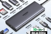 UGREEN Dual HDMI USB-C HUB 8K 4K HDMI Adapter 10 in 1 Splitter with RJ45 USB3.0 PD 100W Dock for MacBook Pro Air Laptop USB HUB