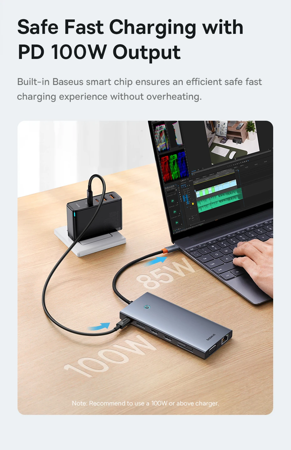 【Limited Offer】Baseus USB Hub Type C to Dual HDMI 4K 60Hz 30Hz VGA PD 100W Fast Charging USB A 3.0 5Gbps MST Display for Windows 【Limited Offer】Baseus USB Hub Type C to Dual HDMI 4K 60Hz 30Hz VGA PD 100W Fast Charging USB A 3.0 5Gbps MST Display for Windows