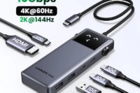 UGREEN Uno USB C HUB 6-in-1 4K60Hz PD100W 10Gbps USB3.2 Splitter Adapter for Laptop Macbook Pro Air USB Expander Docking Station