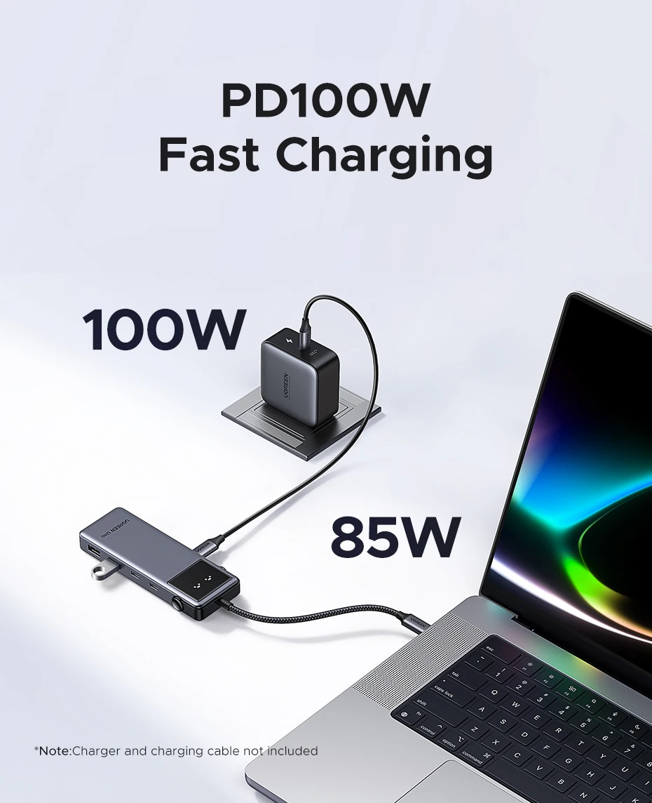 UGREEN Uno USB C HUB 6-in-1 4K60Hz PD100W 10Gbps USB3.2 Splitter Adapter for Laptop Macbook Pro Air USB Expander Docking Station UGREEN Uno USB C HUB 6-in-1 4K60Hz PD100W 10Gbps USB3.2 Splitter Adapter for Laptop Macbook Pro Air USB Expander Docking Station