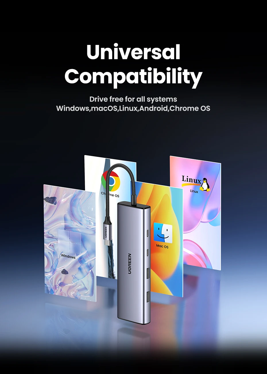 UGREEN USB C HUB 4K60Hz HDMI Adapter USB C to USB3.0 PD100W SD&TF for MacBook Pro Air Laptop Type C 3.1 Splitter Docking Station UGREEN USB C HUB 4K60Hz HDMI Adapter USB C to USB3.0 PD100W SD&TF for MacBook Pro Air Laptop Type C 3.1 Splitter Docking Station