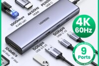 UGREEN USB C HUB 4K60Hz HDMI Adapter USB C to USB3.0 PD100W SD&TF for MacBook Pro Air Laptop Type C 3.1 Splitter Docking Station