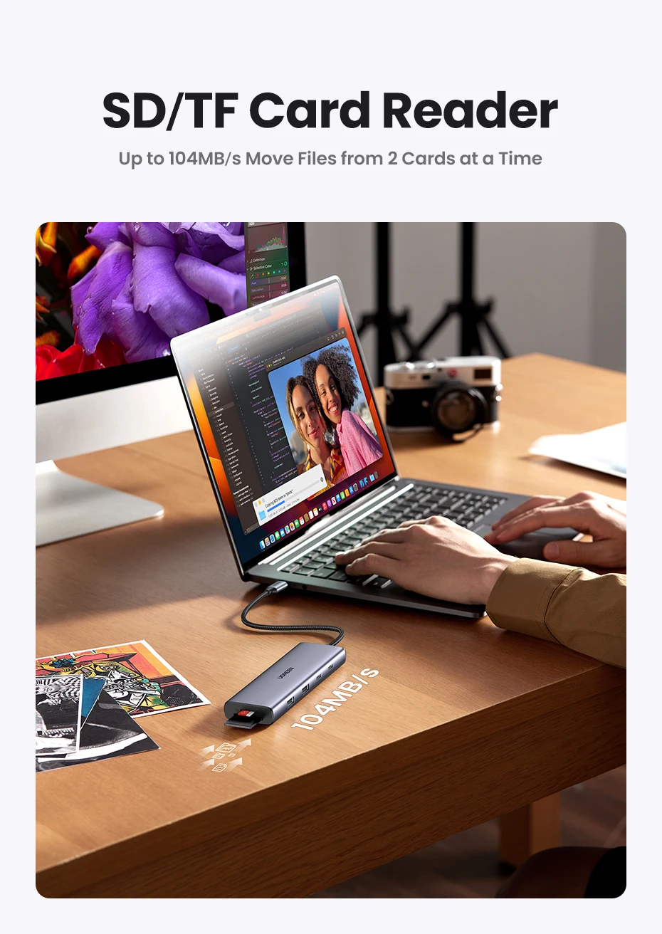 UGREEN USB C HUB 4K60Hz HDMI Adapter USB C to USB3.0 PD100W SD&TF for MacBook Pro Air Laptop Type C 3.1 Splitter Docking Station UGREEN USB C HUB 4K60Hz HDMI Adapter USB C to USB3.0 PD100W SD&TF for MacBook Pro Air Laptop Type C 3.1 Splitter Docking Station