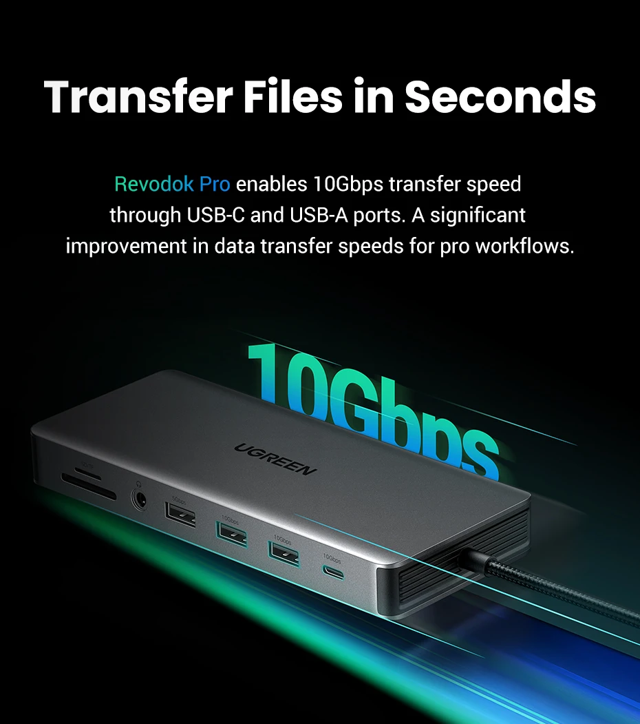 UGREEN 13-in-1 USB-C HUB Triple Display 4K Dual HDMI DP 10Gbps USB3.2 PD100W SD/TF Docking Station for MacBook Pro Air Dell XPS UGREEN 13-in-1 USB-C HUB Triple Display 4K Dual HDMI DP 10Gbps USB3.2 PD100W SD/TF Docking Station for MacBook Pro Air Dell XPS