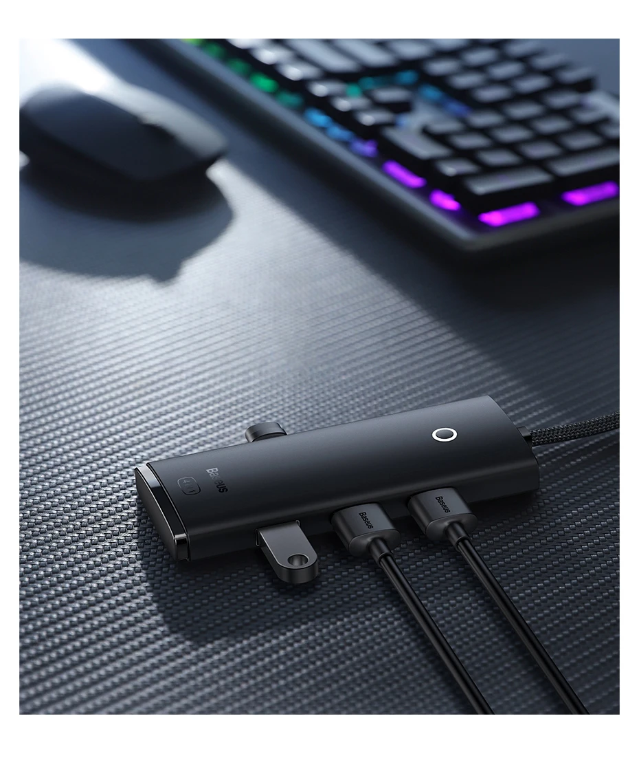 Baseus USB HUB Adapter 4 in 1 USB Type C to USB 3.0 HUB Splitter Adapter for MacBook Pro Air Huawei Mate 30 Docking Station HUB Baseus USB HUB Adapter 4 in 1 USB Type C to USB 3.0 HUB Splitter Adapter for MacBook Pro Air Huawei Mate 30 Docking Station HUB